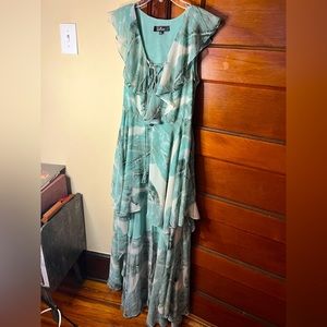 High Low Leaf Print Lulu’s Dress